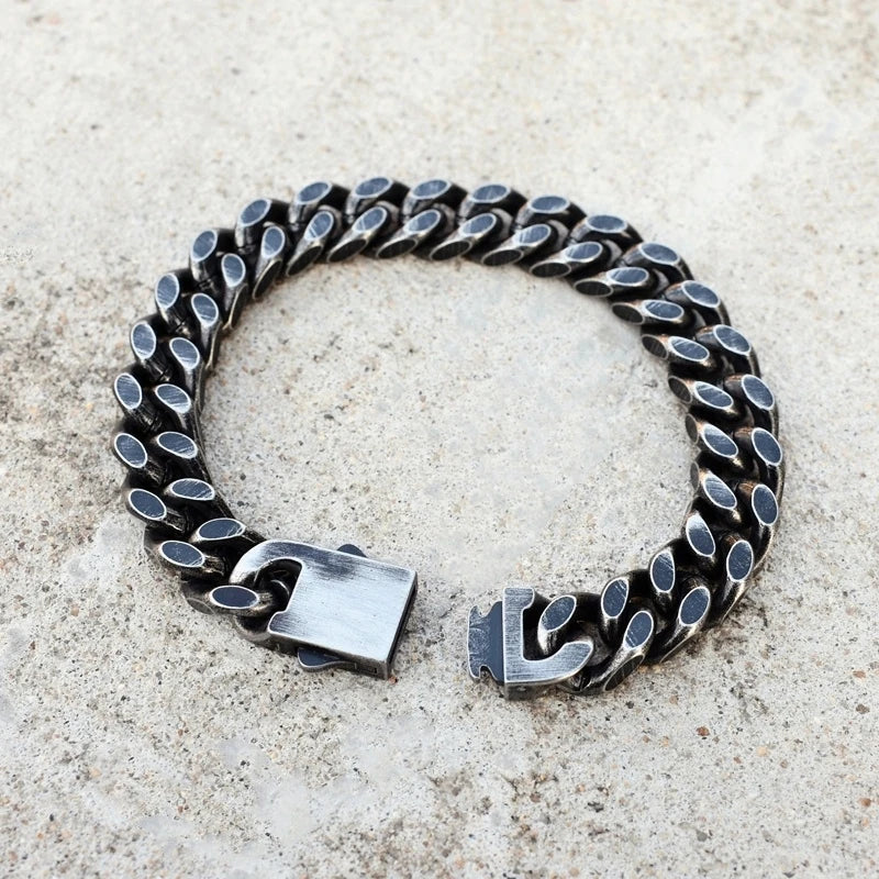 Antique Black Plated Chain Bracelet