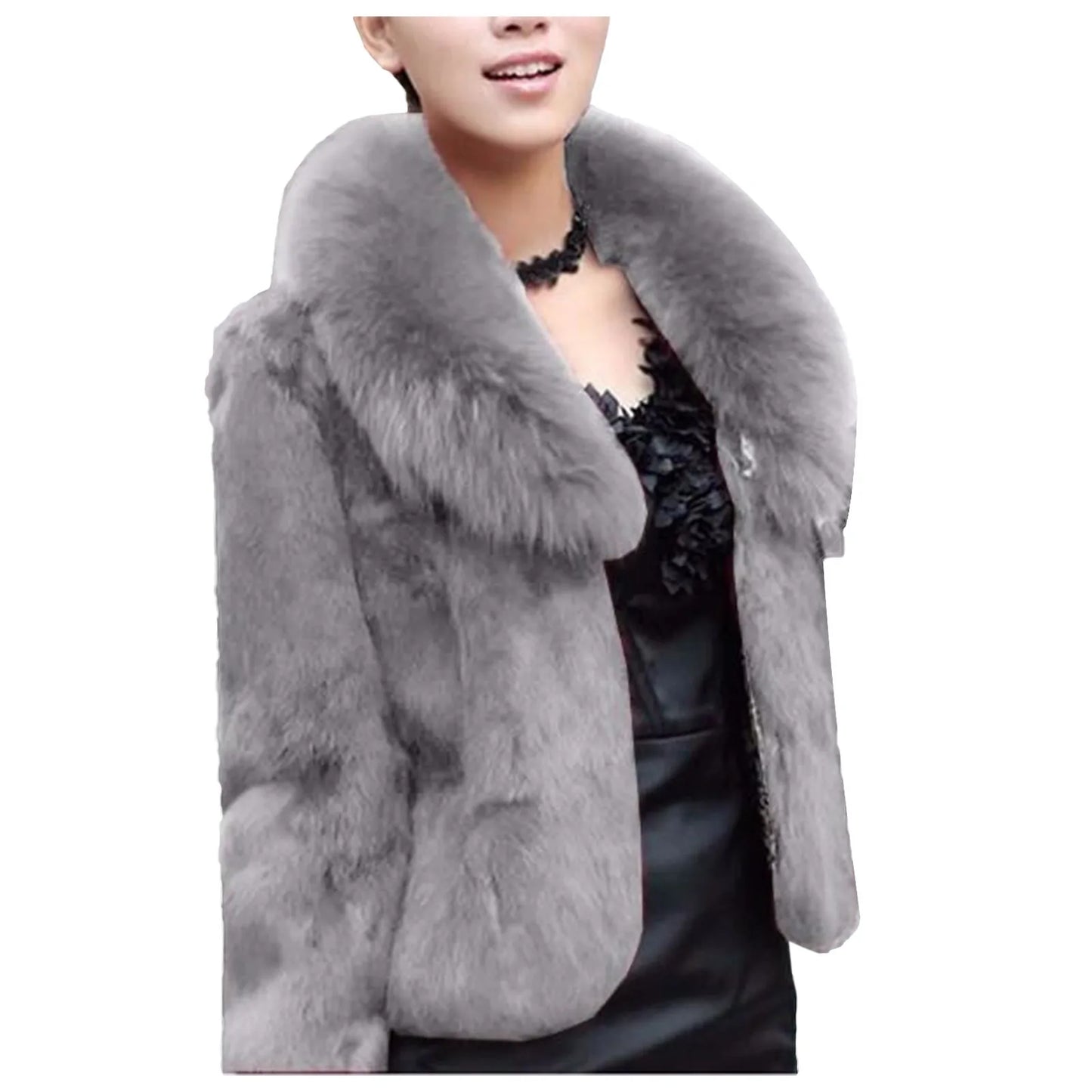 Women's Warm Faux Fur Coat