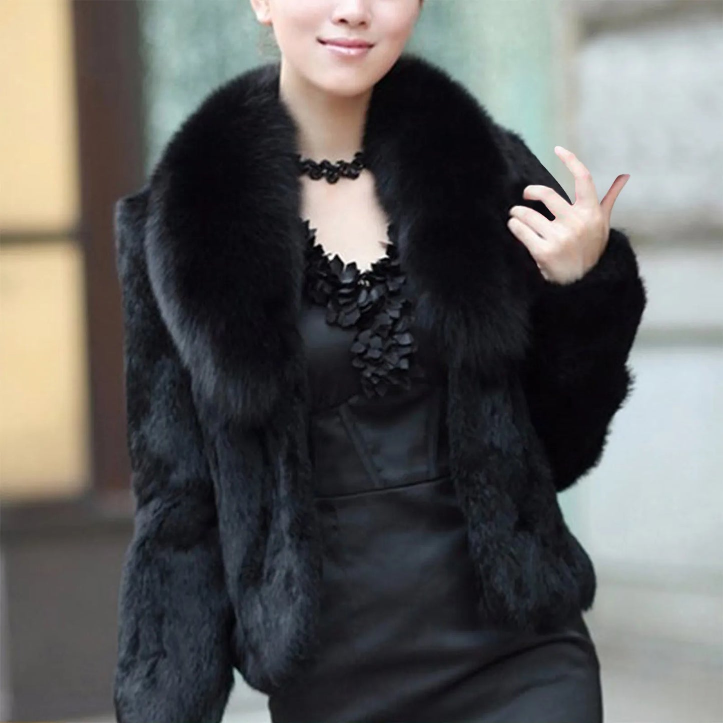 Women's Warm Faux Fur Coat