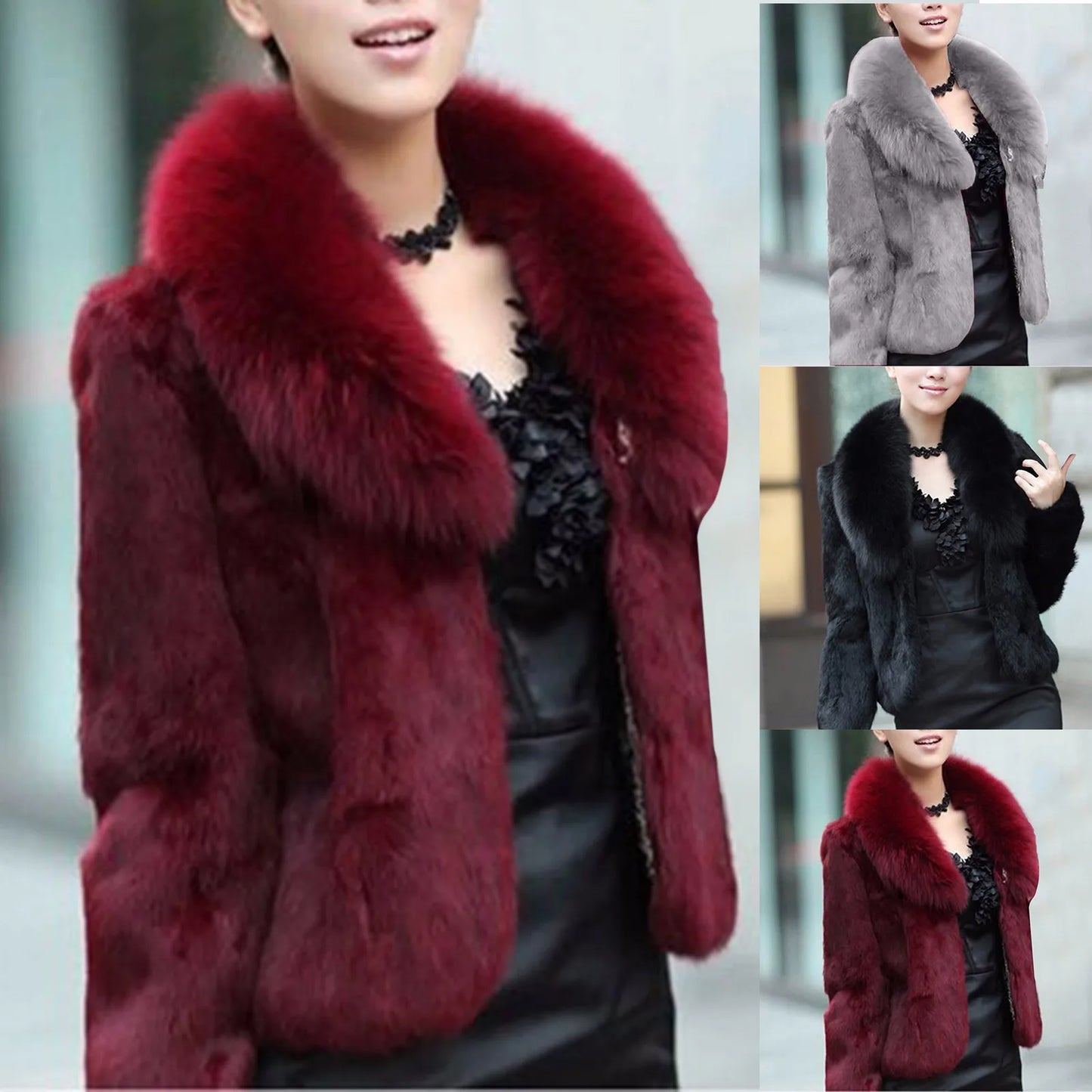 Women's Warm Faux Fur Coat