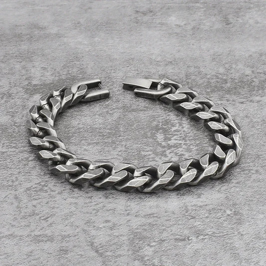 Punk Vintage Stainless Steel Bangle Bracelet