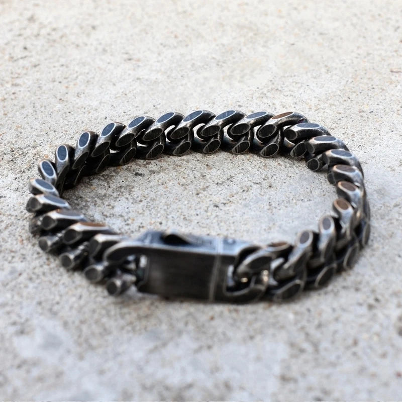 Antique Black Plated Chain Bracelet