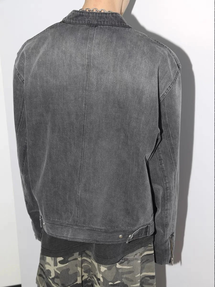 Denim Jacket, Men’s Washed Vintage