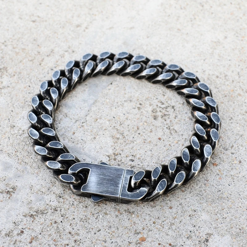 Antique Black Plated Chain Bracelet