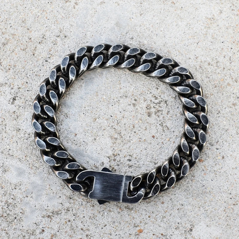 Antique Black Plated Chain Bracelet