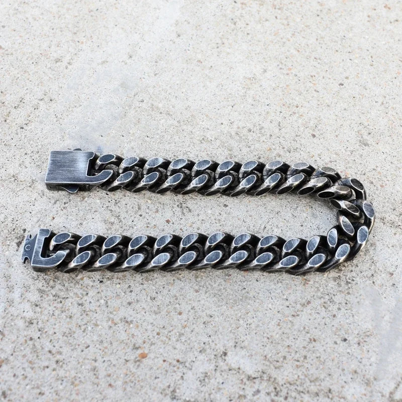 Antique Black Plated Chain Bracelet