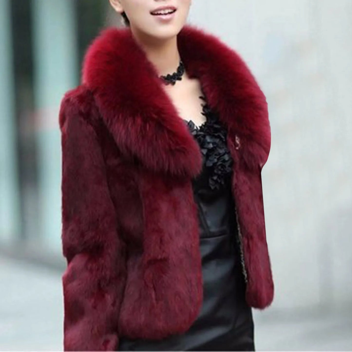 Women's Warm Faux Fur Coat