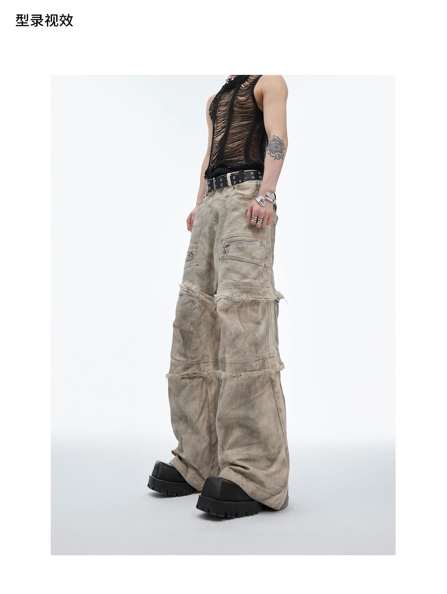 Apricot Jeans: High Waist Vintage Straight Leg LOOSE Denim Pants