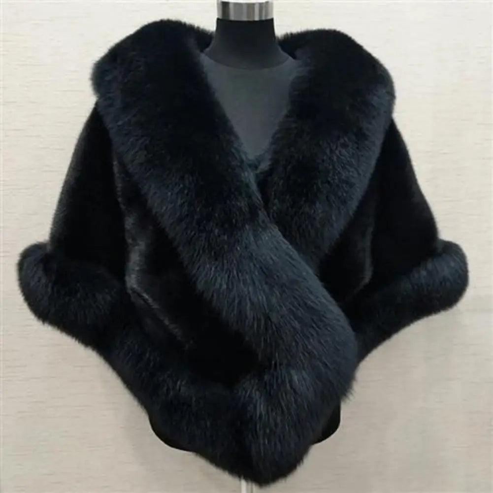 Luxury Fur Poncho, Fluffy Shawl Fur Shawl, Women Jackets